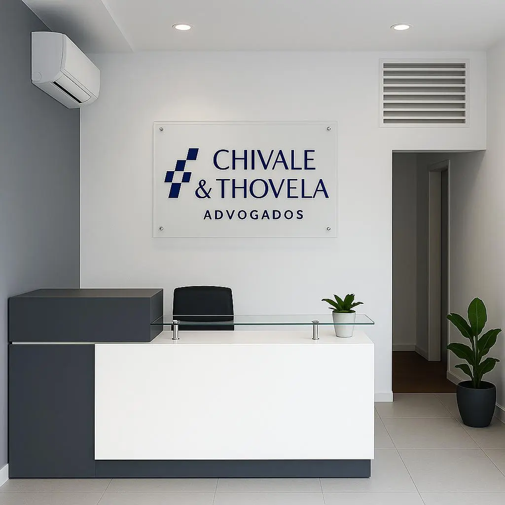 Receção do escritório da Chivale & Thovela Advogados
